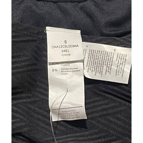 CUPSHE Black Textured Bikini Set Womens Small 2 Piece Scoop Neck High Waist NWT - Picture 8 of 10